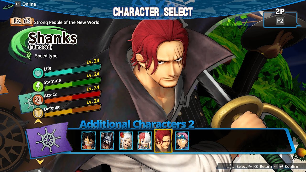 One Piece Pirate Warriors 4 | Shanks (FILM RED) LVL 24 (MAX) | HARDEST Mision 