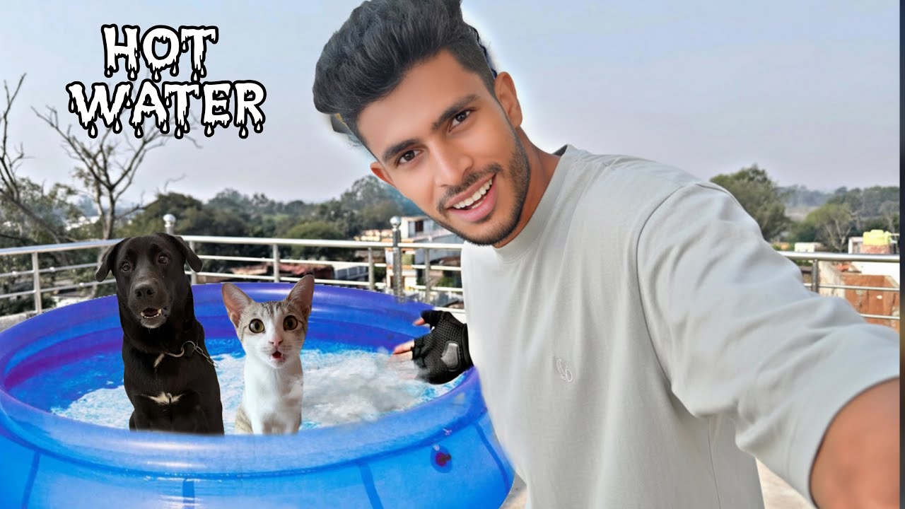 WELY AND TILU MADE HOT WATER POOL | WE MADE HOT SWIMING POOL #mrdhanno 