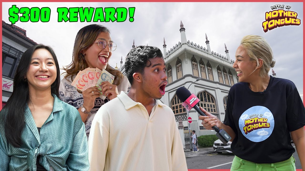 Ep8 Do Singaporeans Know Their Mother Tongue For $300? | Malay Arts & Culture
