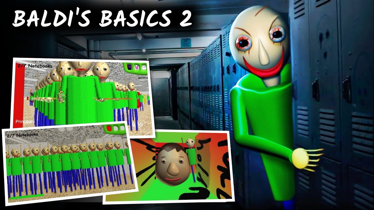 Baldi's Basics Part 2 - All Characters & Story of Baldi Basics | Scary Rupak |