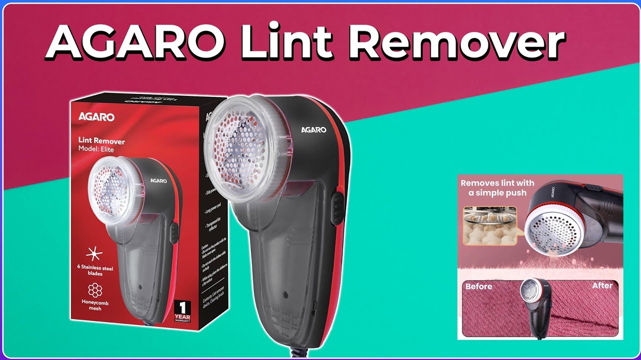 🧶 Smooth & Fresh! AGARO Elite Lint Remover for Woolens & More 🛋️