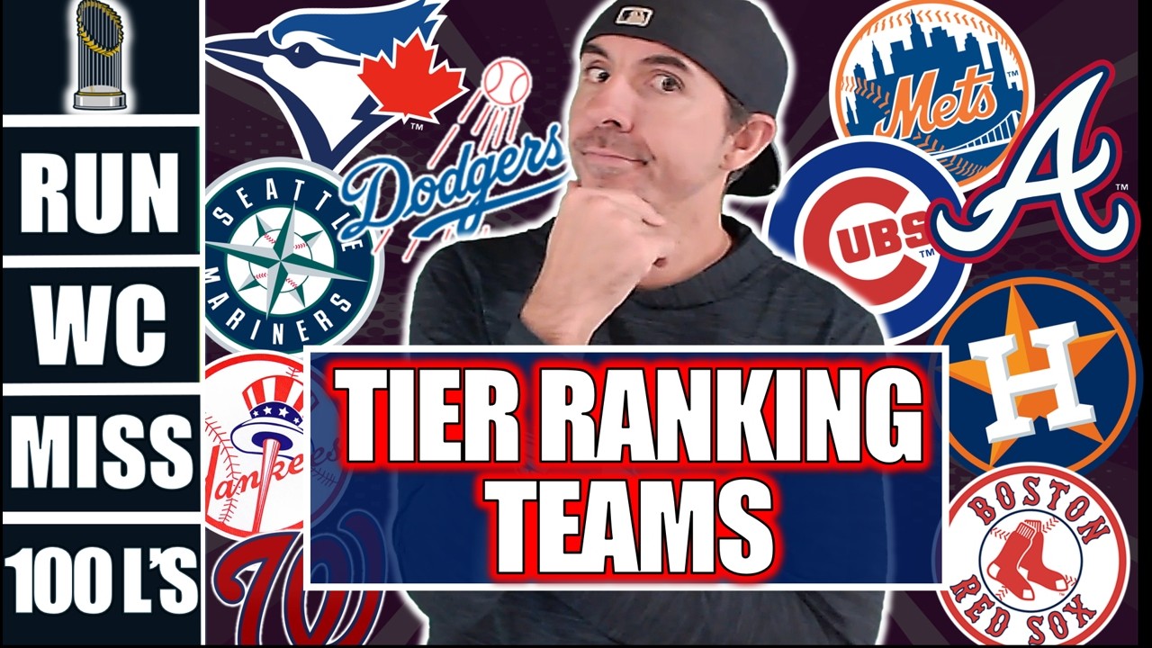 My Tier Ranking Of MLB Teams For The 2026 Season.
