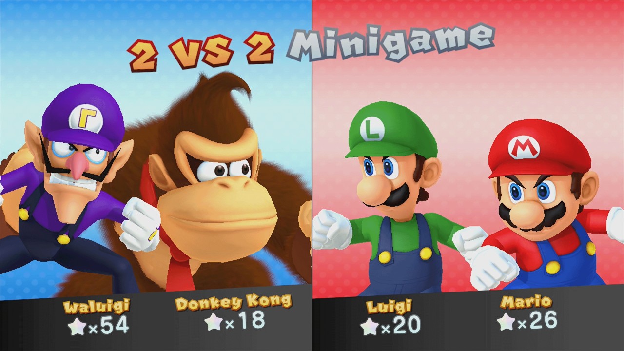 Mario Party 10 - Waluigi vs Donkey Kong vs Luigi vs Mario - Haunted Trail