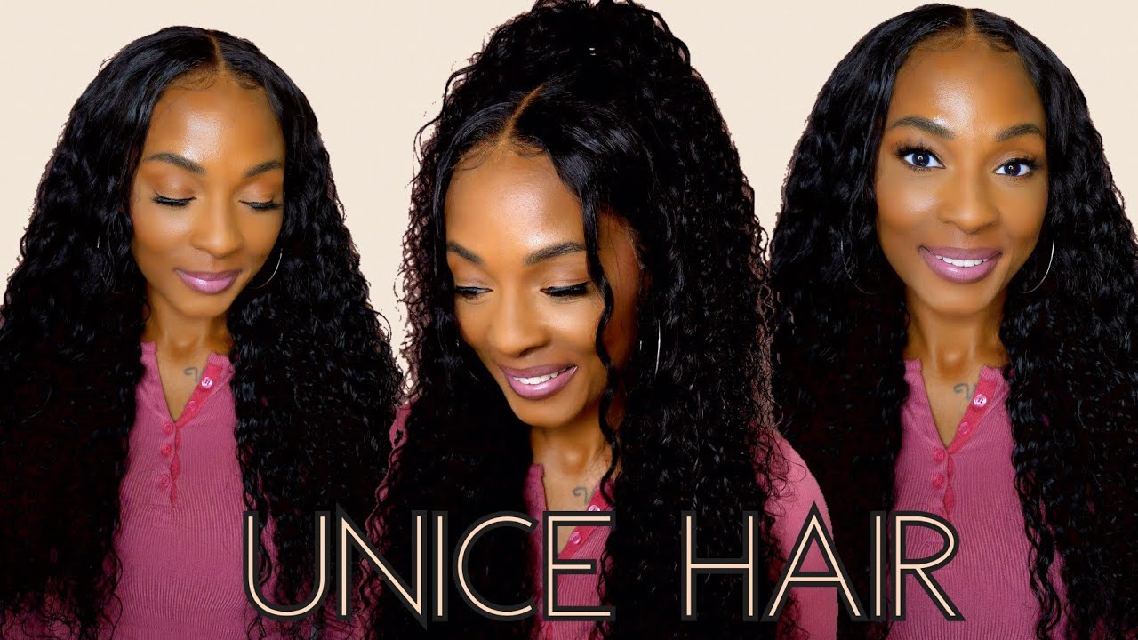 New🔥1 Wig 2Texture! Natural Water Wave Mix Jerry Curly Glueless Wig Install for Beginners|Unice Hair