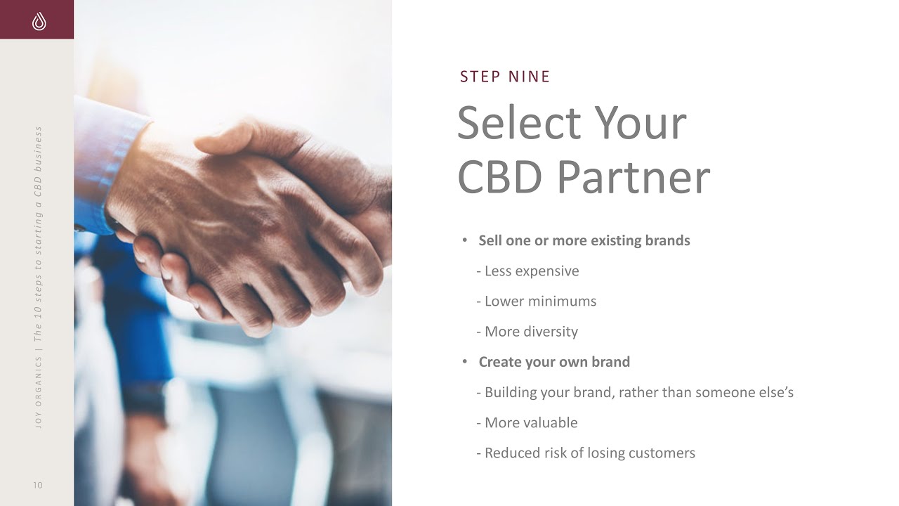 10 Steps to Start a CBD Business (9/10): Select Your CBD Partner