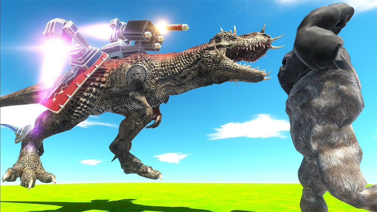 Putting a JETPACK on a T-REX - Animal Revolt Battle Simulator