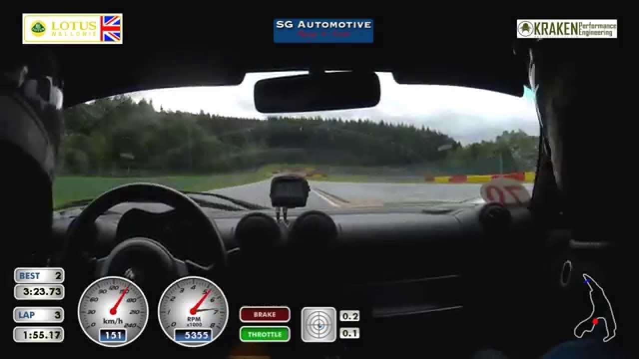 Track Experience - Exige V6 on a wet Spa-Francorchamps