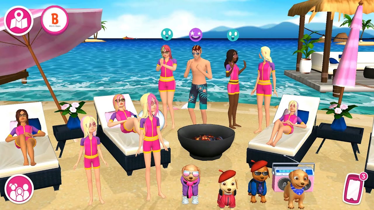 Barbie Dreamhouse Adventures - New Swimwear for Barbie - Simulation Game