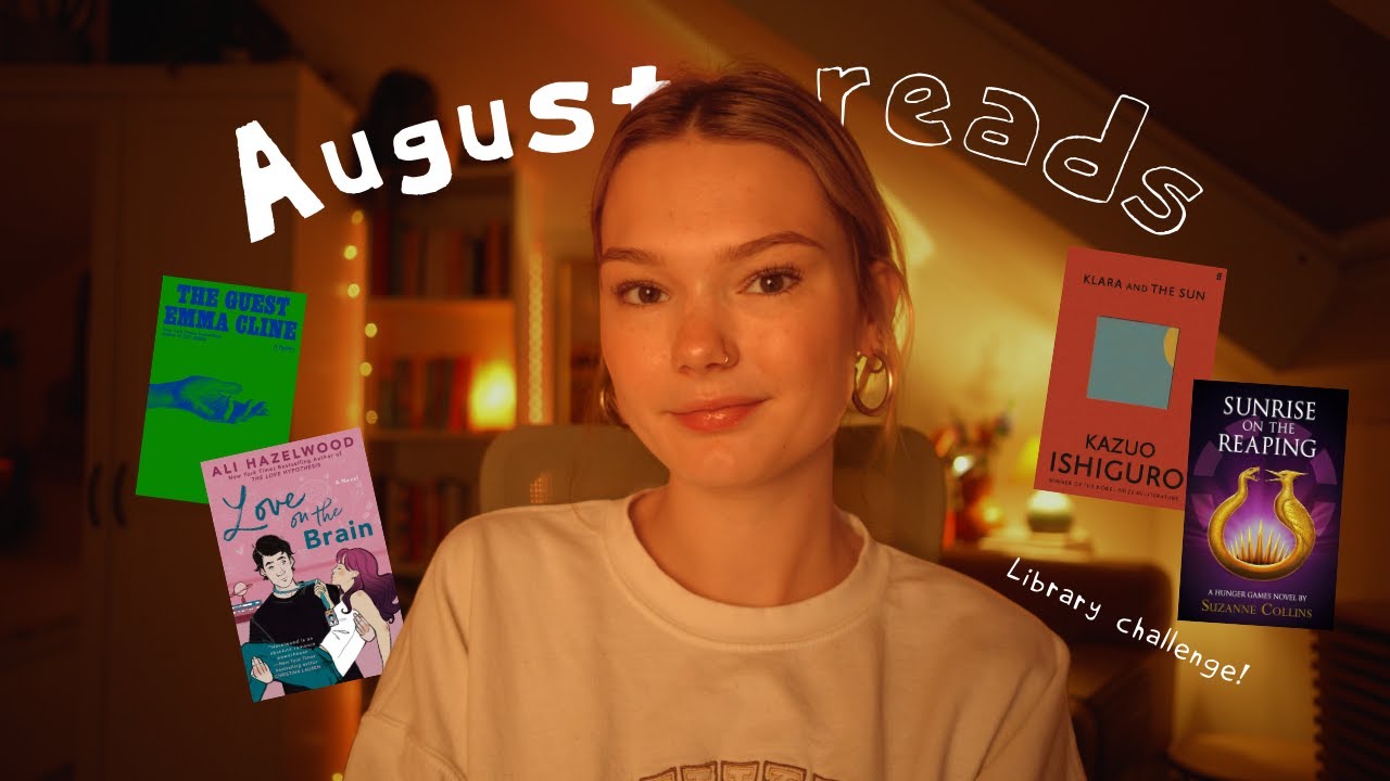 ASMR august book reviews ☀️ library challenge edition (binaural whispers, tapping)