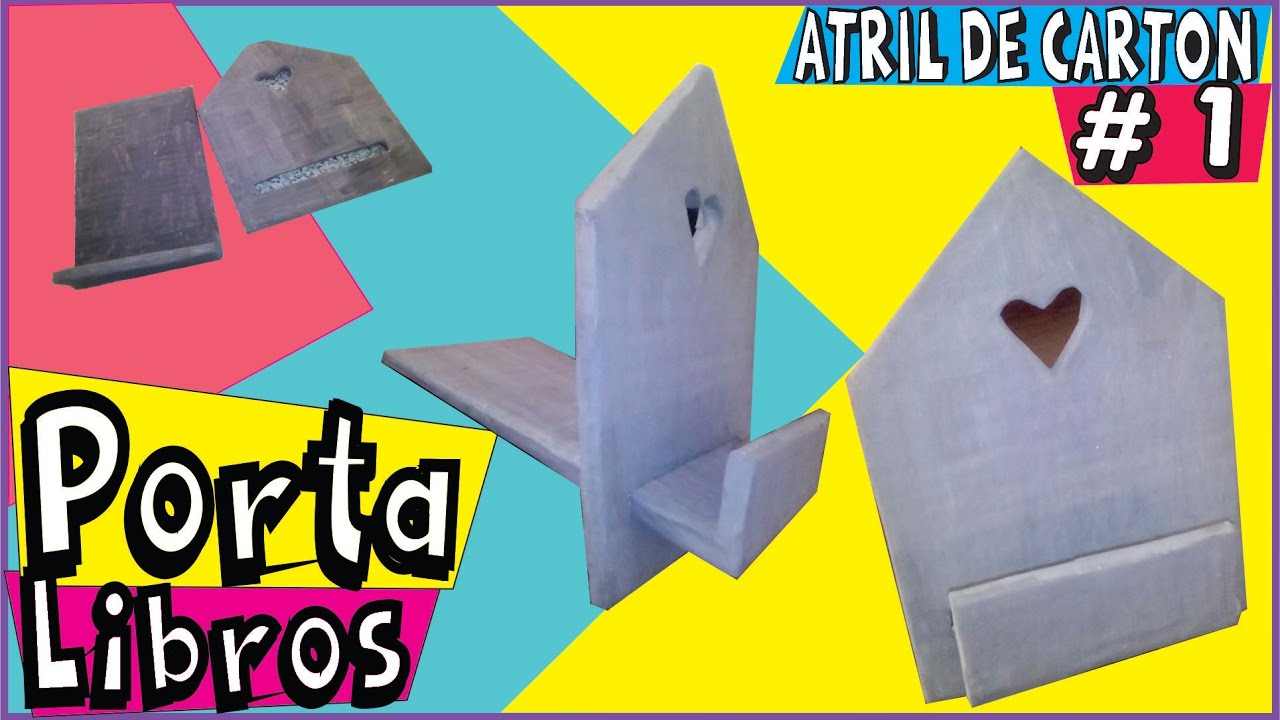 FACIL ✔★Como hacer un ATRIL DE LIBROS★ PORTA LIBROS&hearts; V&iacute;deo 1