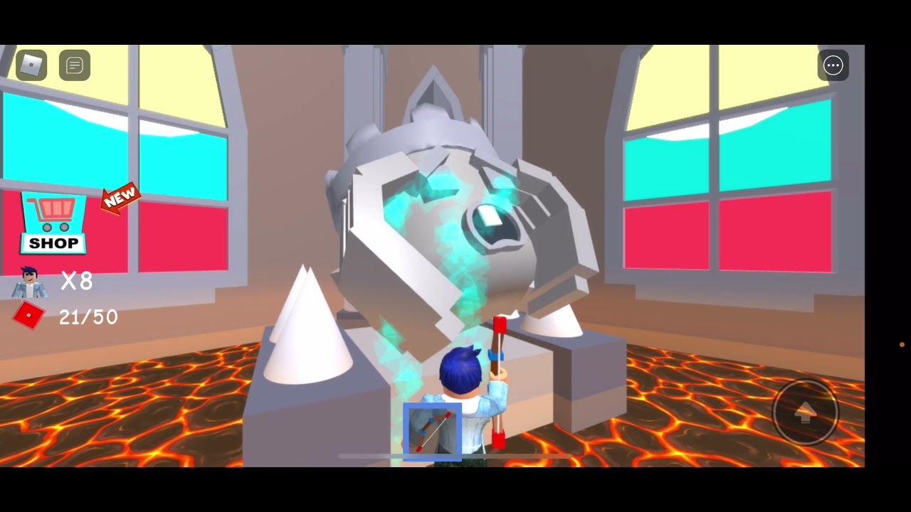 Finn plays Crazy Bank Heist Obby on Roblox with his daddy