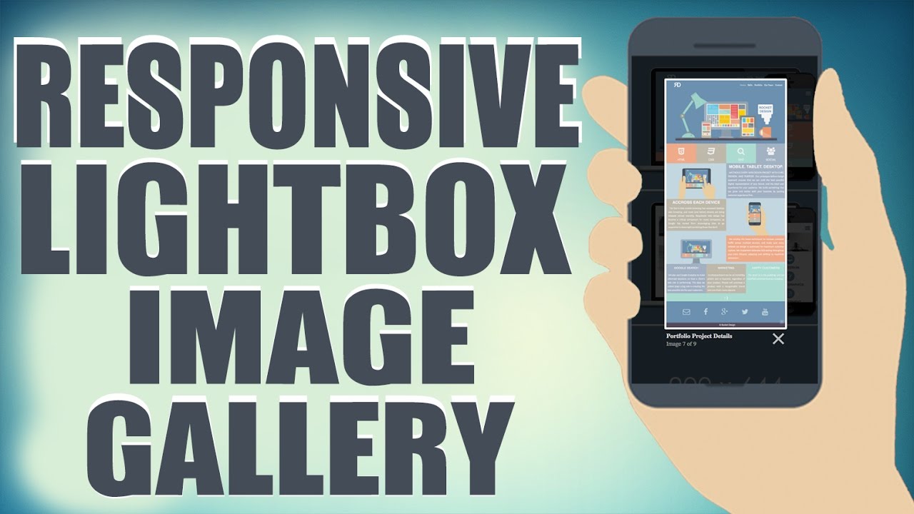 Responsive Lightbox Image Gallery - HTML5/CSS3 Web Development Tutorial