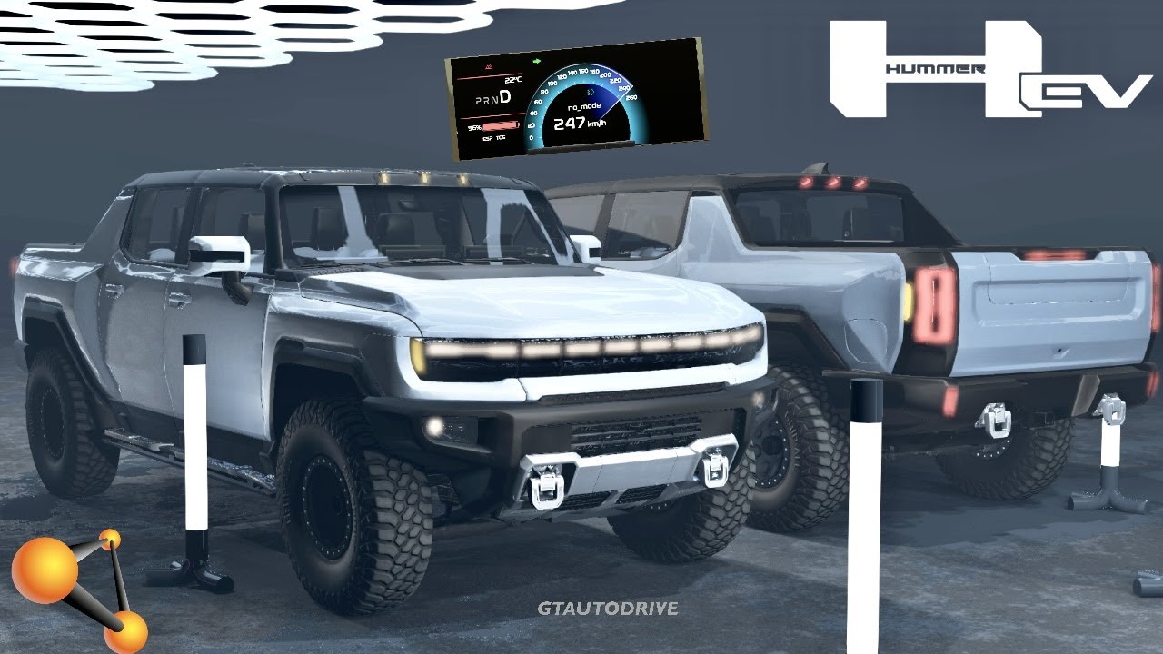 2022 GMC HUMMER EV | DRAGRACE & Acceleration | BeamNG.drive