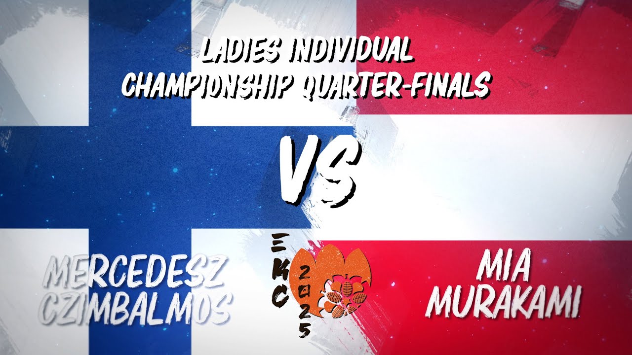 33rd European Kendo Championship (EKC 2025): Ladies Individual Quarter-finals Czimbalmos VS Murakami