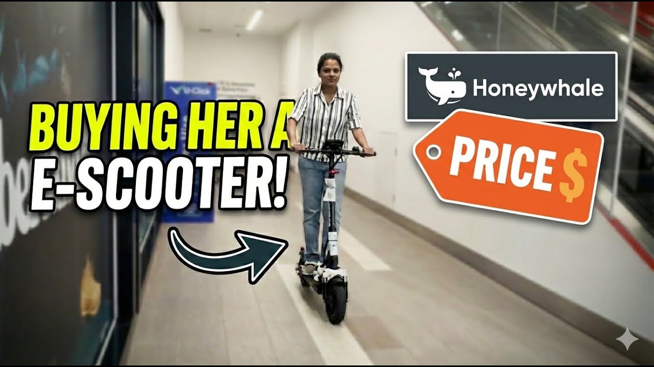 Buying HER a New E-Scooter! 🛴(Honeywhale T4-B) at Sylvia Park #newzealand #escooter #auckland #tamil