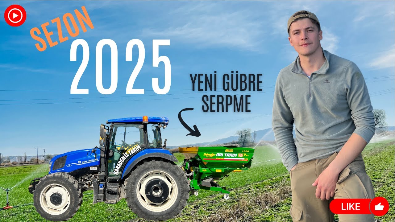 2025 SEZONU BAŞLIYOR! Yeni Gübre Serpme Makinamız. Dönder 1500