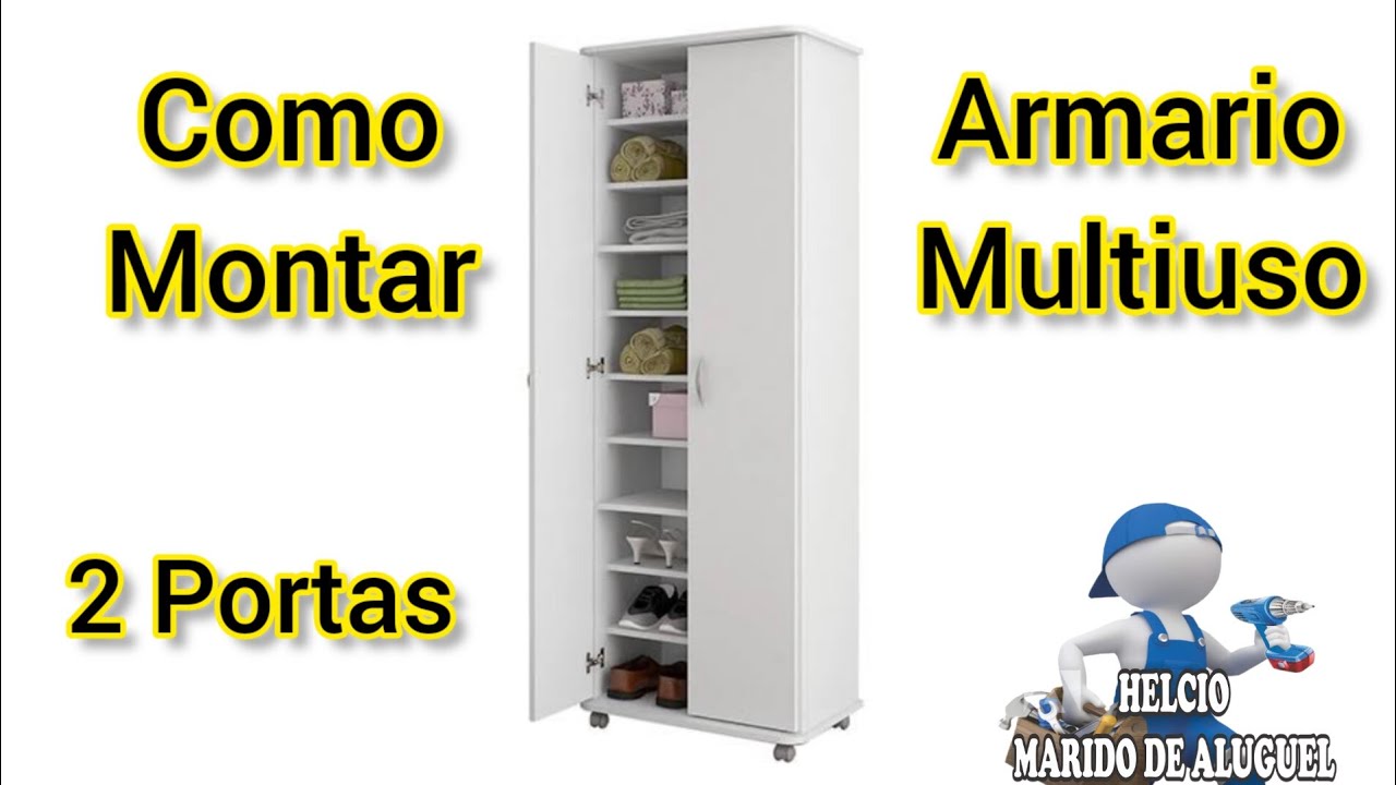 Como Montar Armario Multiuso 2 Portas Limeira