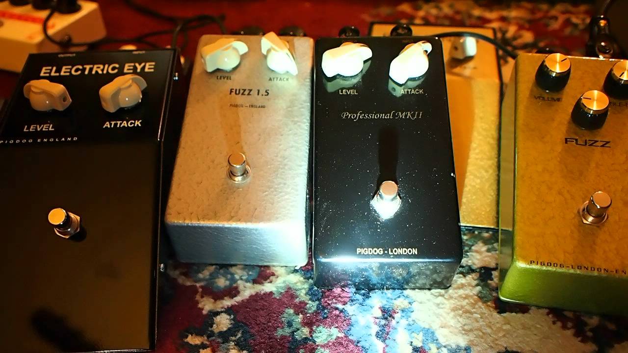 Pigdog London 1, 1.5, 2, & 3 fuzz demo