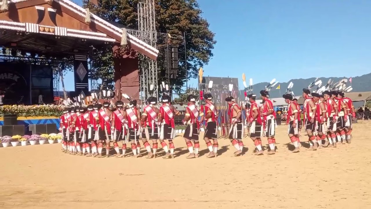 Dzülhami Cultural Troupe presenting festival dance at Phek District 50 Anniversary on 21/12/23