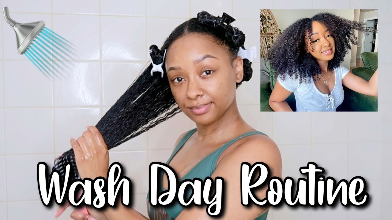 FULL WASH DAY ROUTINE | IN SHOWER WASH & GO