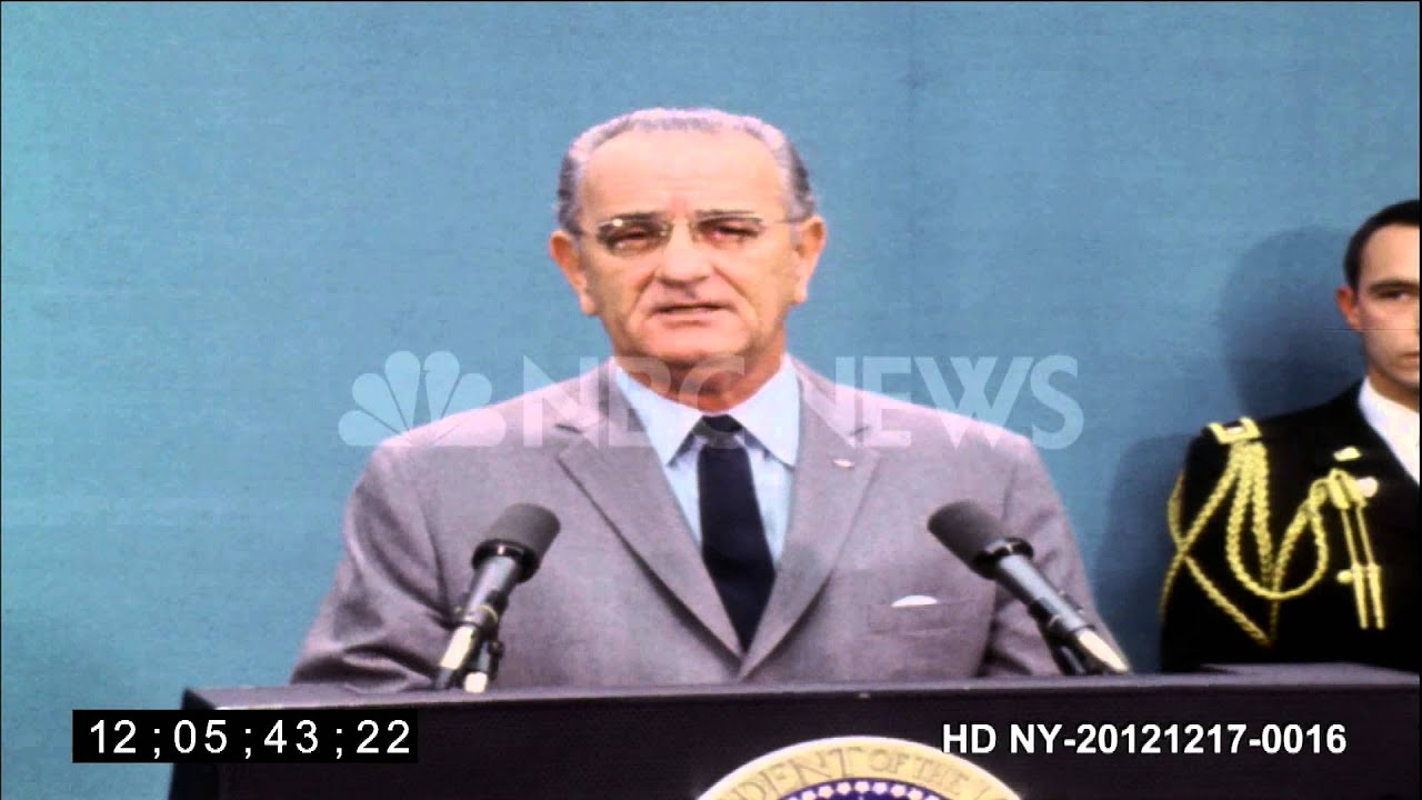 1968 - Lyndon B Johnson Signs Gun Control Bill - www.NBCUniversalArchives.com