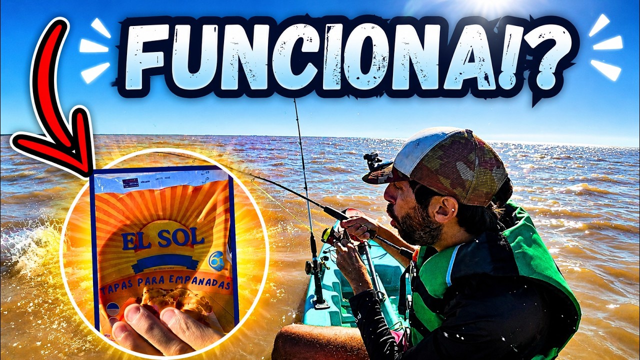 Pesca en Kayak con TAPAS DE EMPANADA&hellip; &iexcl;Fue MUY EFECTIVA!
