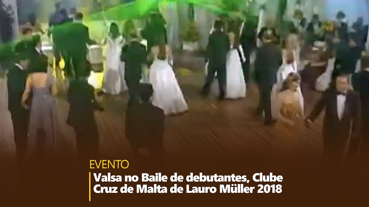 Valsa no Baile de debutantes 2008 - Clube Cruz de Malta de Lauro M&uuml;ller - SC - Arquivo VAMILSON