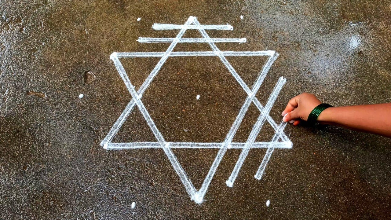 Vaigasi madham padi kolam|easy padi kolam|5*3 dots Begginer rangoli|easy muggulu| easy Super rangoli