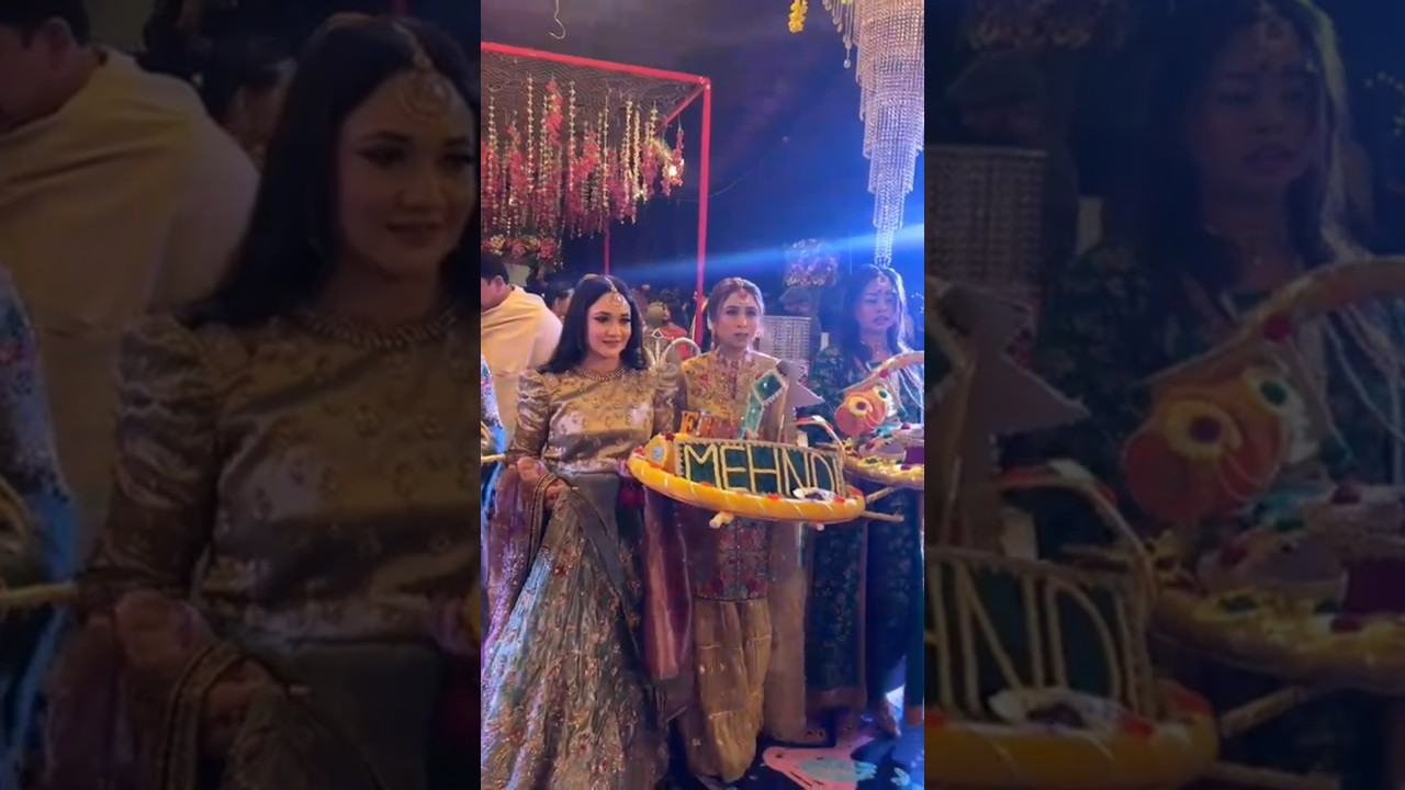 Eman Rajab And Ghazal jawad on Mehndi Night #mehndinight #wedding