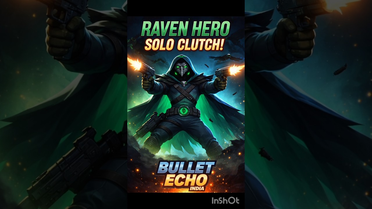 Raven Solo Clutch 🔥 | 1v4 Impossible Comeback | Bullet Echo India #shorts