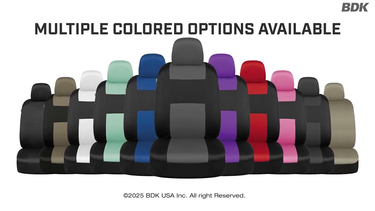 BDK PolyPro Car Seat Covers Full Set - Step-by-Step Installation Guide