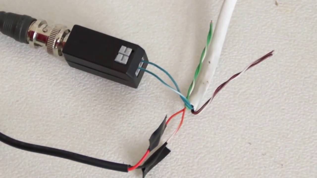 CONEXION BASICA DE CAMARAS CON VIDEO-BALUN