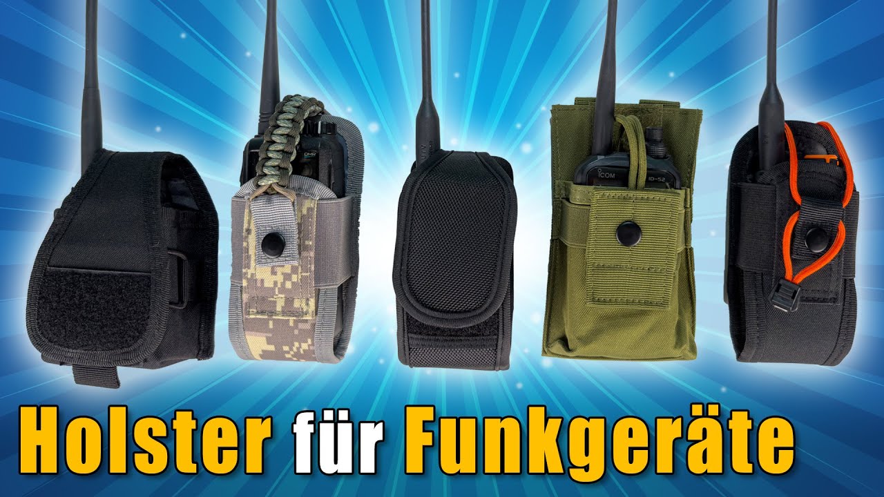 Holster f&uuml;r Handfunkger&auml;te 👜 Icom, Yeasu, Kenwood, Quansheng & Baofeng