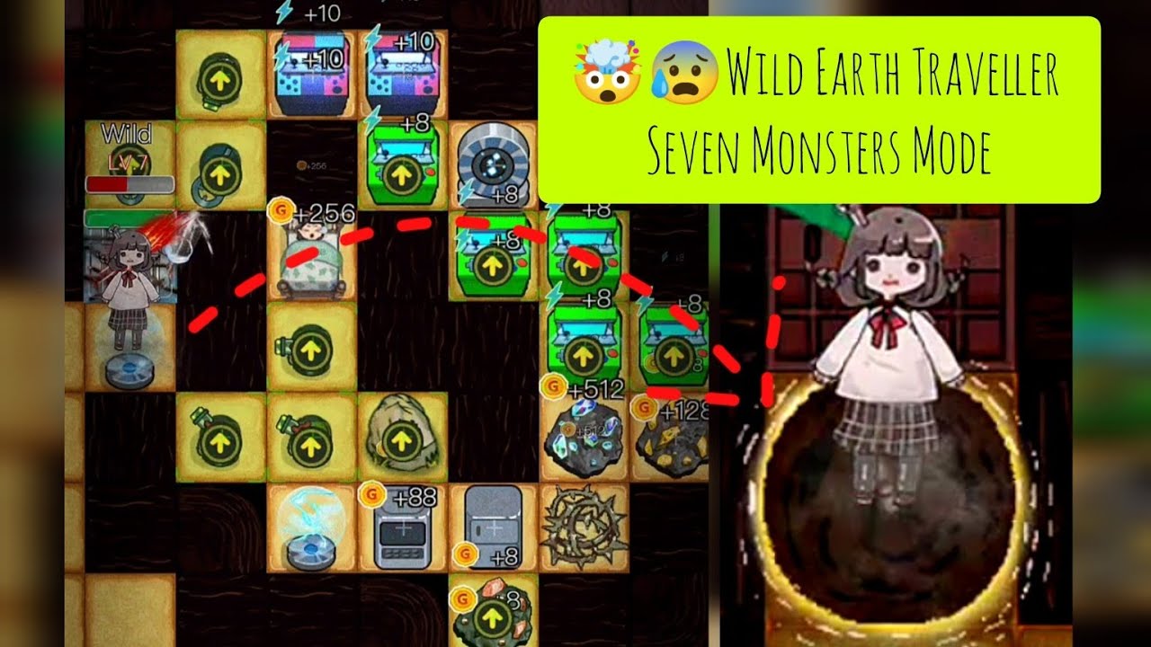 🤯🤯Tutorial for Earth Traveller on Seven Monsters Mode😰😈 || Haunted Dorm|| MVP🥳