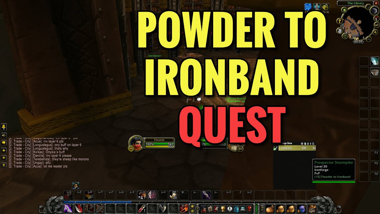 Powder To Ironband Quest (WoW Classic)