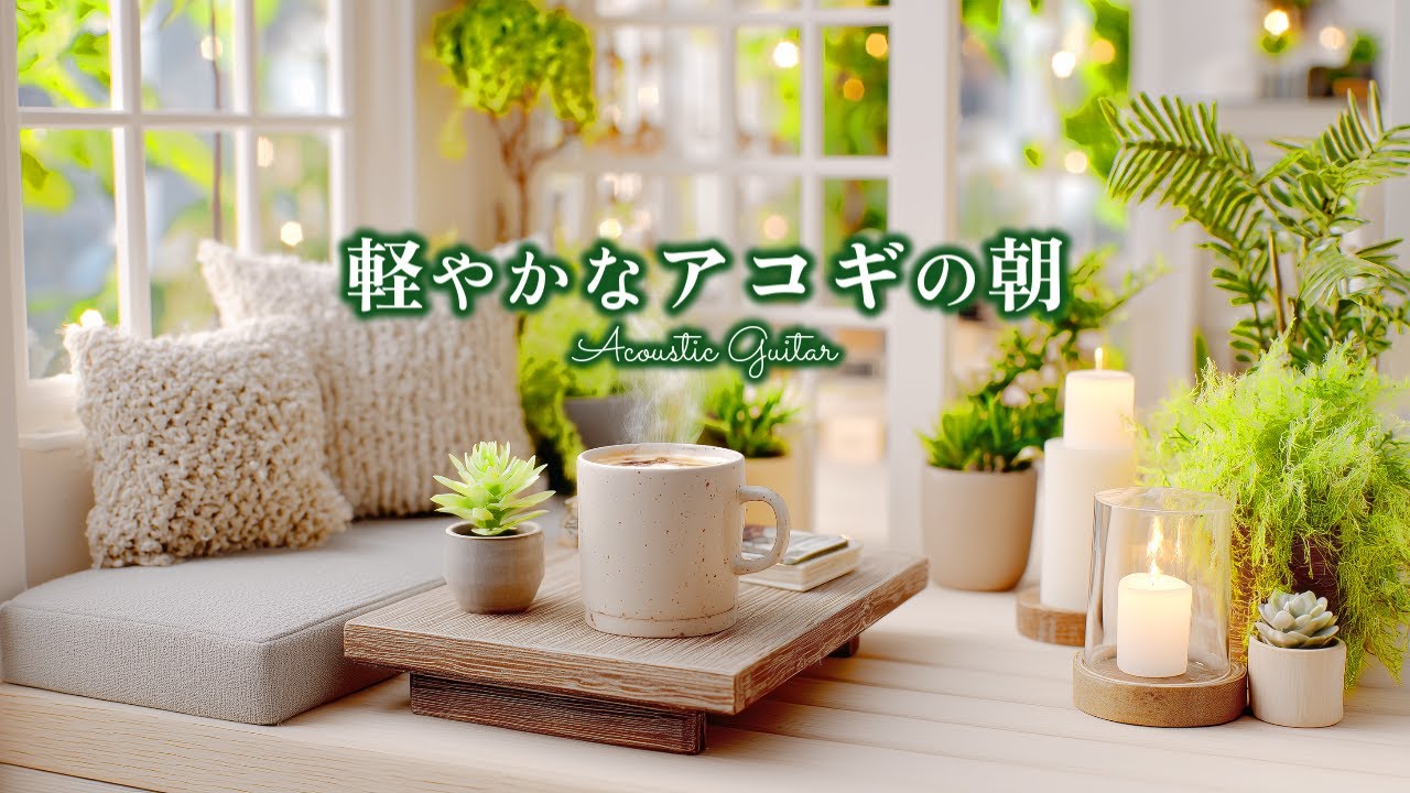 軽やかな朝がはじまる音｜アコースティックギターの心地よいカフェ時間