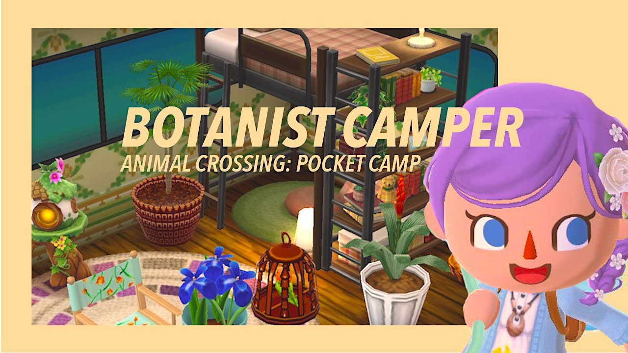 Animal Crossing Pocket Camp | Botanist Camper | Camper tour | Design Ideas!