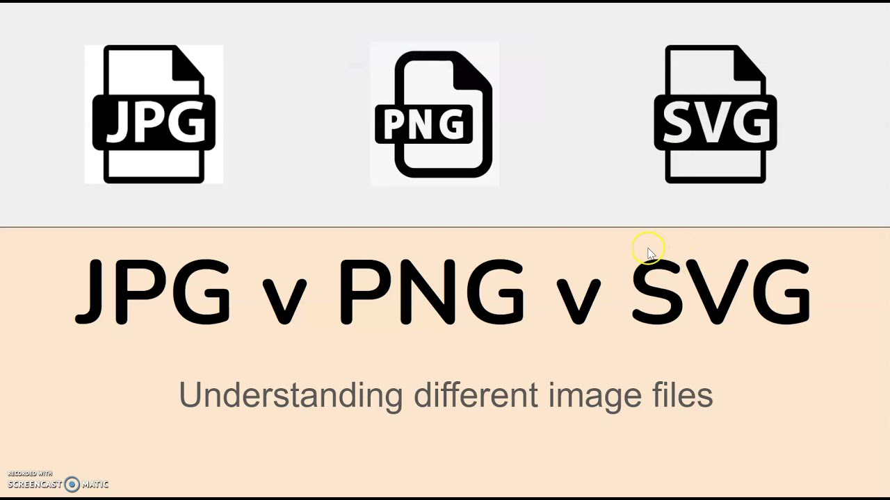 JPG v PNG v SVG | what are the differences? which is the best to use?