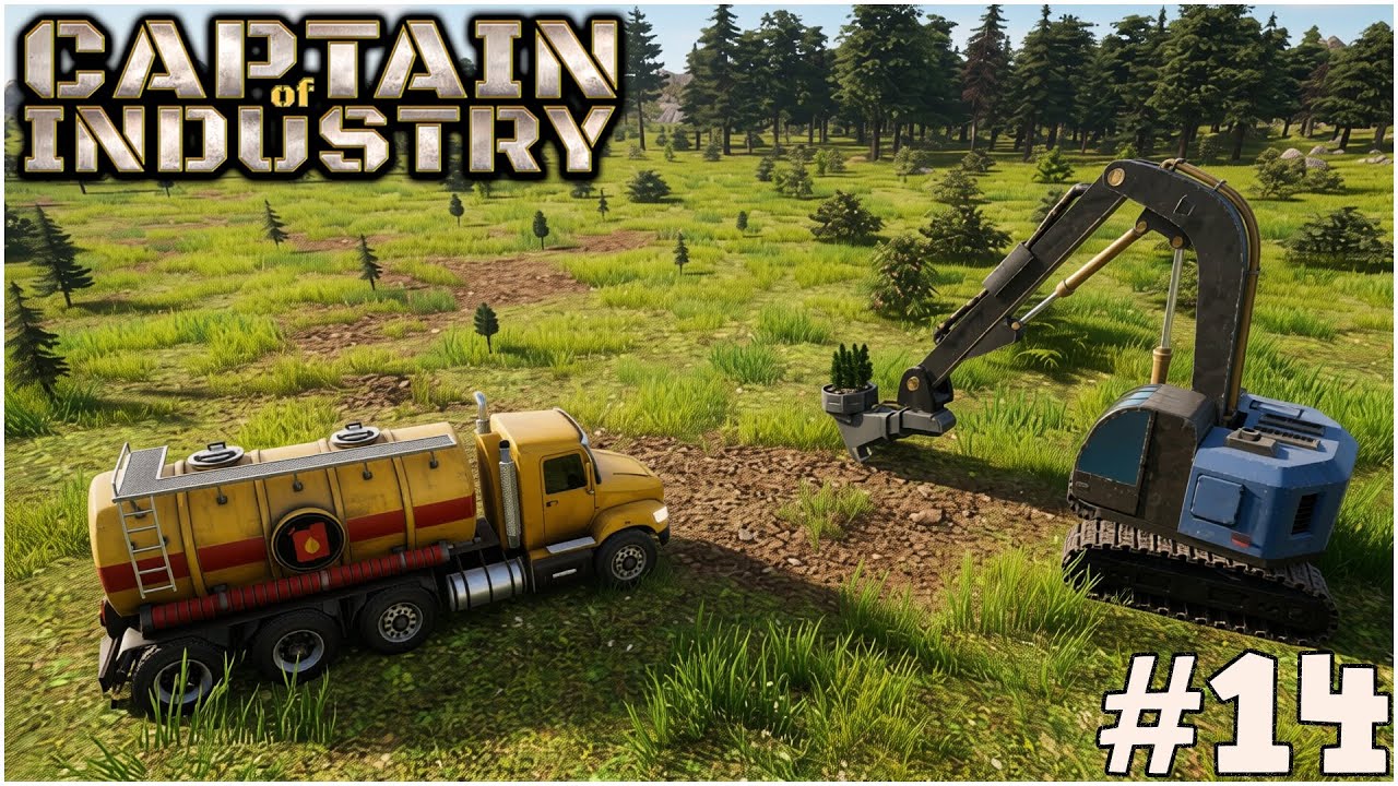 #14 CREIAMO UNA ZONA FORESTALE E PRODUCIAMO CARTA - CAPTAIN OF INDUSTRY - GAMEPLAY ITA
