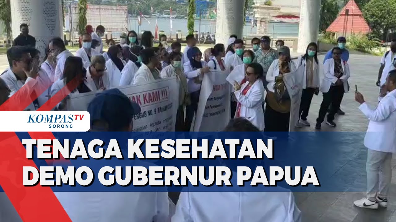 Puluhan Dokter Spesialis Gelar Aksi Demo di Kantor Gubernur Papua
