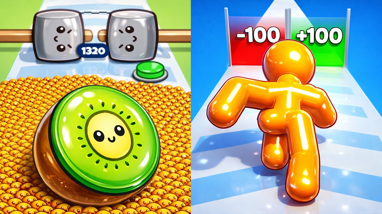 Food Run vs Tall Man Run – Relaxing Satisfying SpeedRun Gameplay