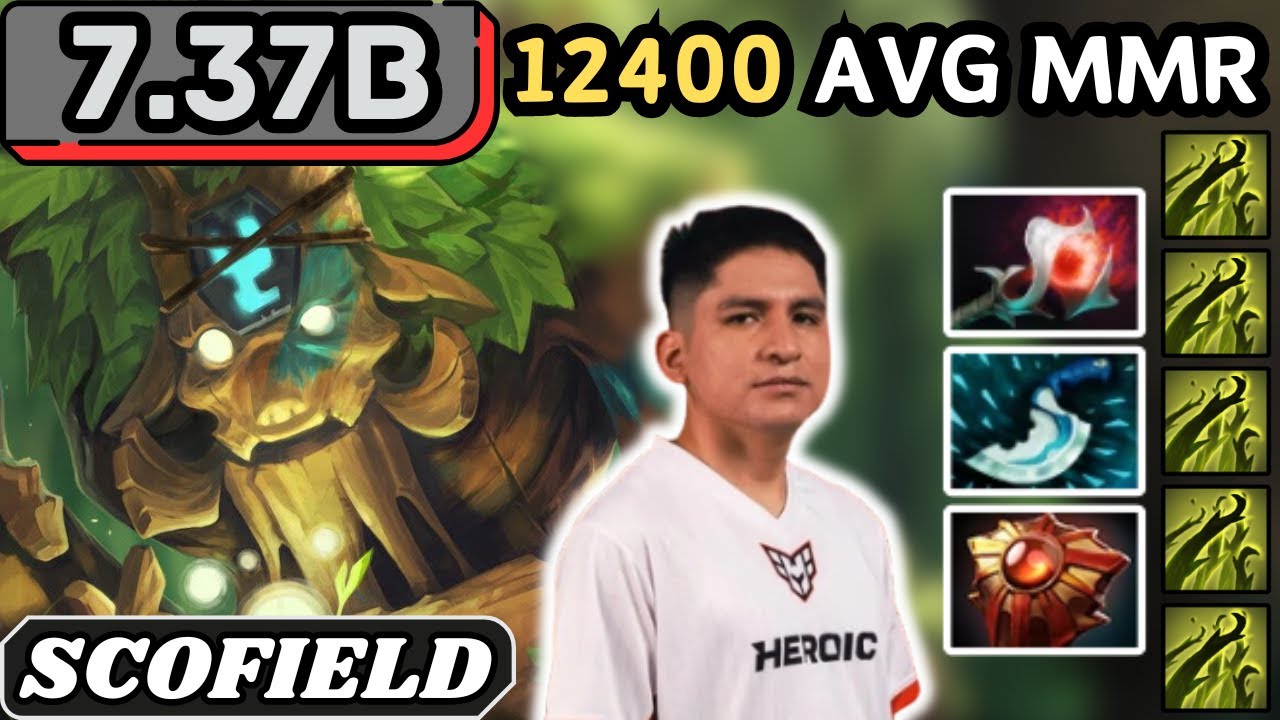 7.37b - Scofield TREANT PROTECTOR Hard Support Gameplay - Dota 2 Full Match Gameplay