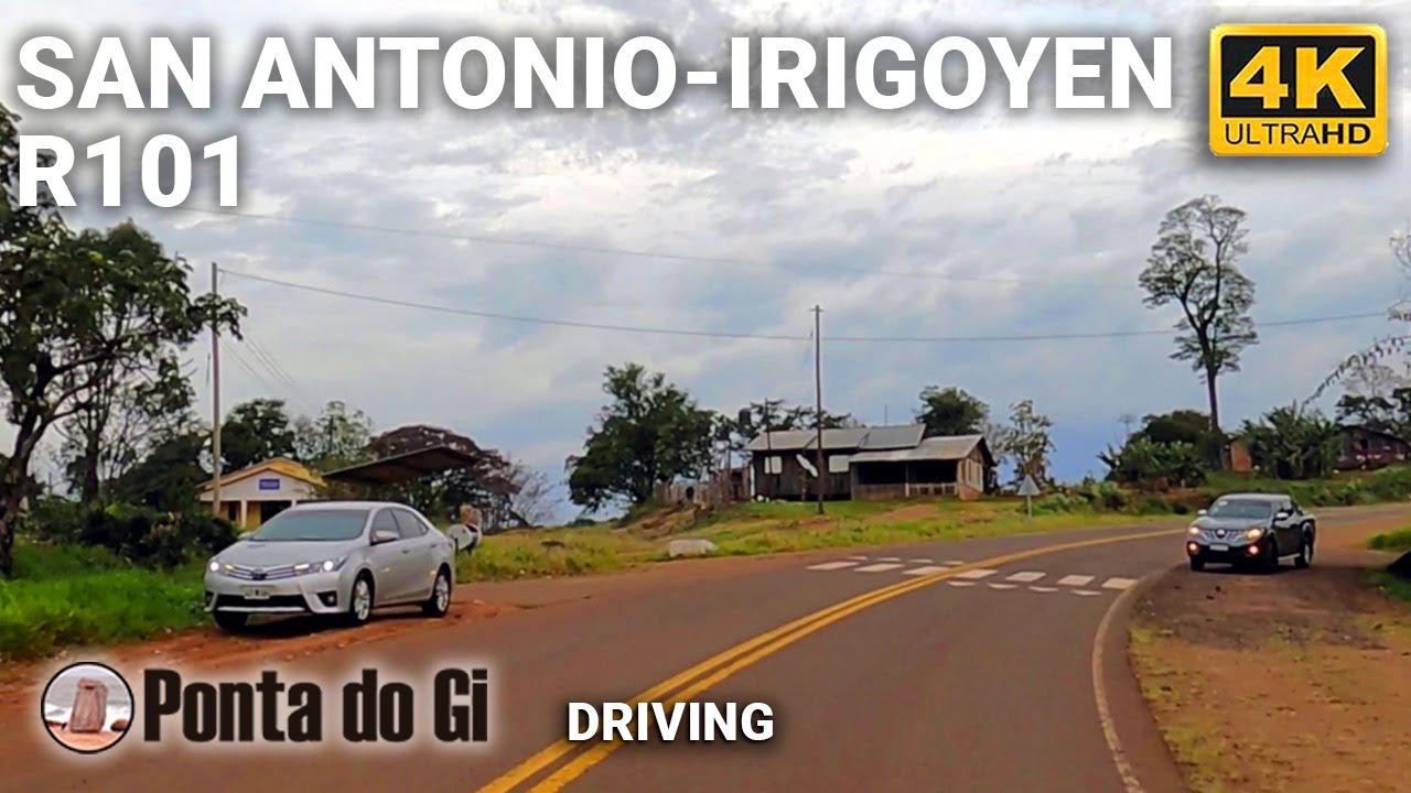 RUTA NACIONAL 101 MISIONES #driving [SIN CORTES] desde SAN ANTONIO a BERNARDO DE IRIGOYEN -ARGENTINA
