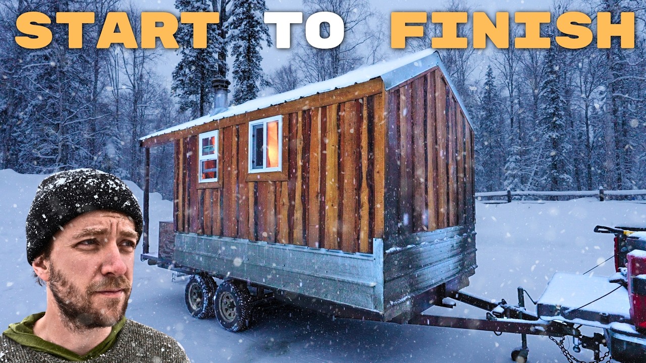 2 Years Building A Cabin on Wheels || 40 MINUTE VERSION w/ Unseen Footage || Start to Finish