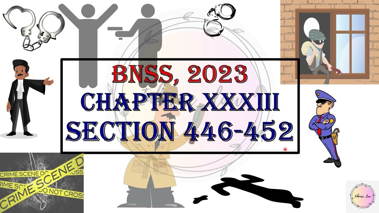 CHAPTER 33 !! SECTION 446 - 452 !! BNSS, 2023 !!