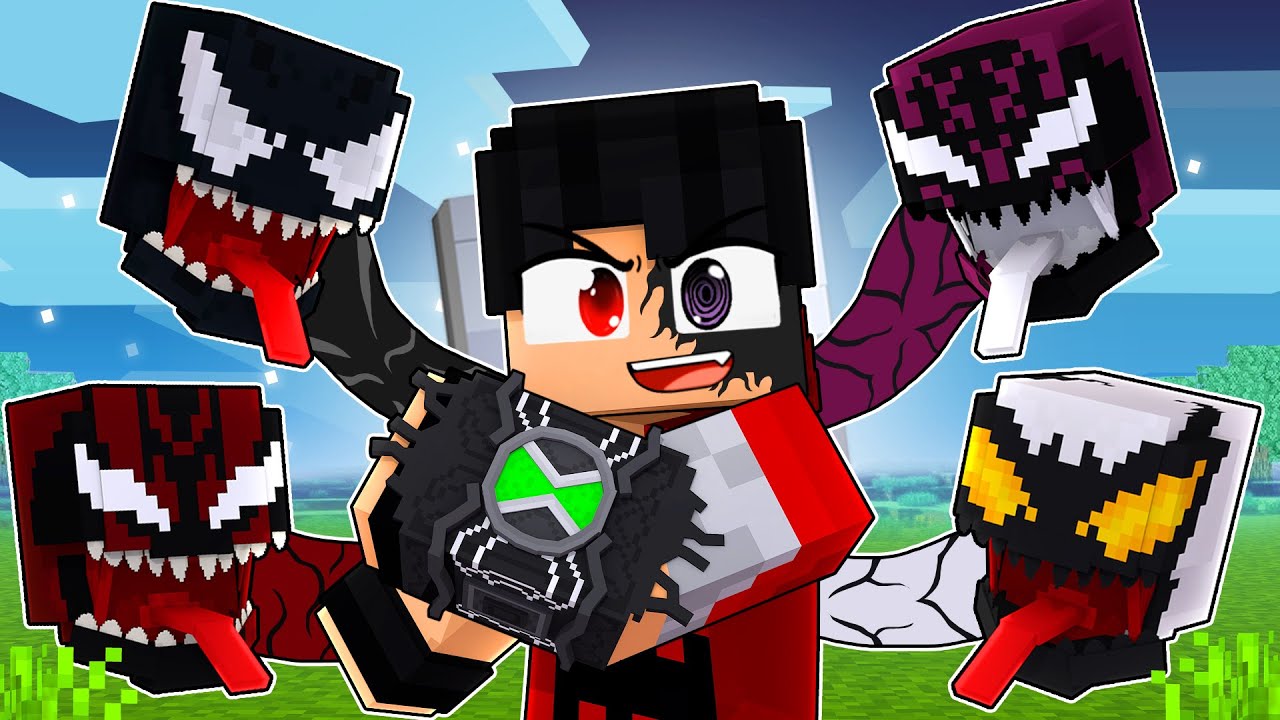 P3DRU ganhou o OMNITRIX DOS SYMBIONTES VENOM no Minecraft