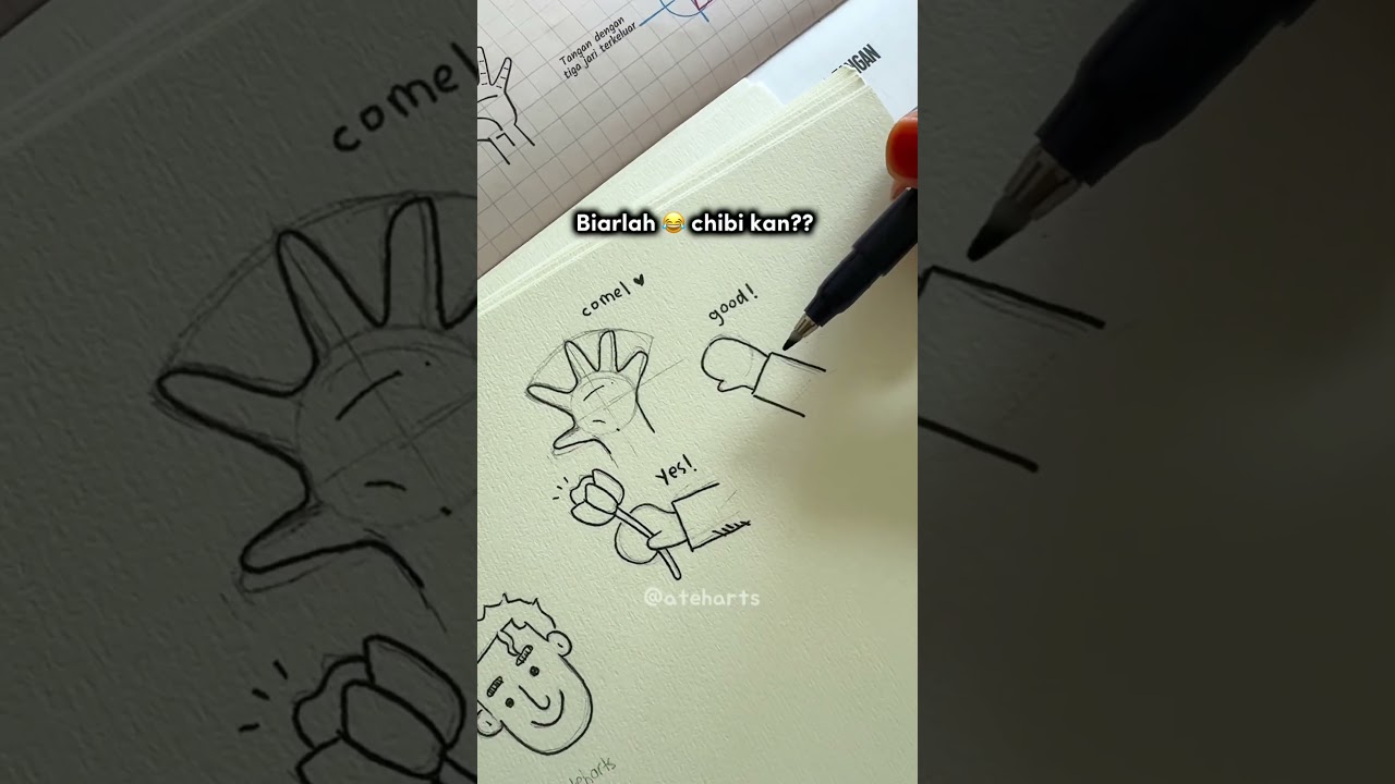 Hand drawing chibi style #lukis #drawing #art
