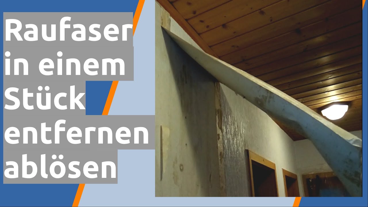 Raufaser entfernen abziehen lösen in einem Stück