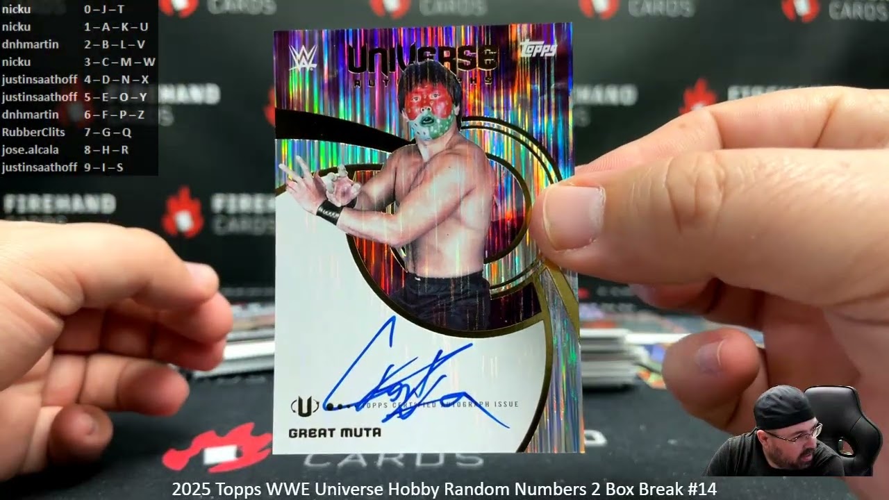 3/1/2026 2025 Topps WWE Universe Hobby Random Numbers 2 Box Break #14