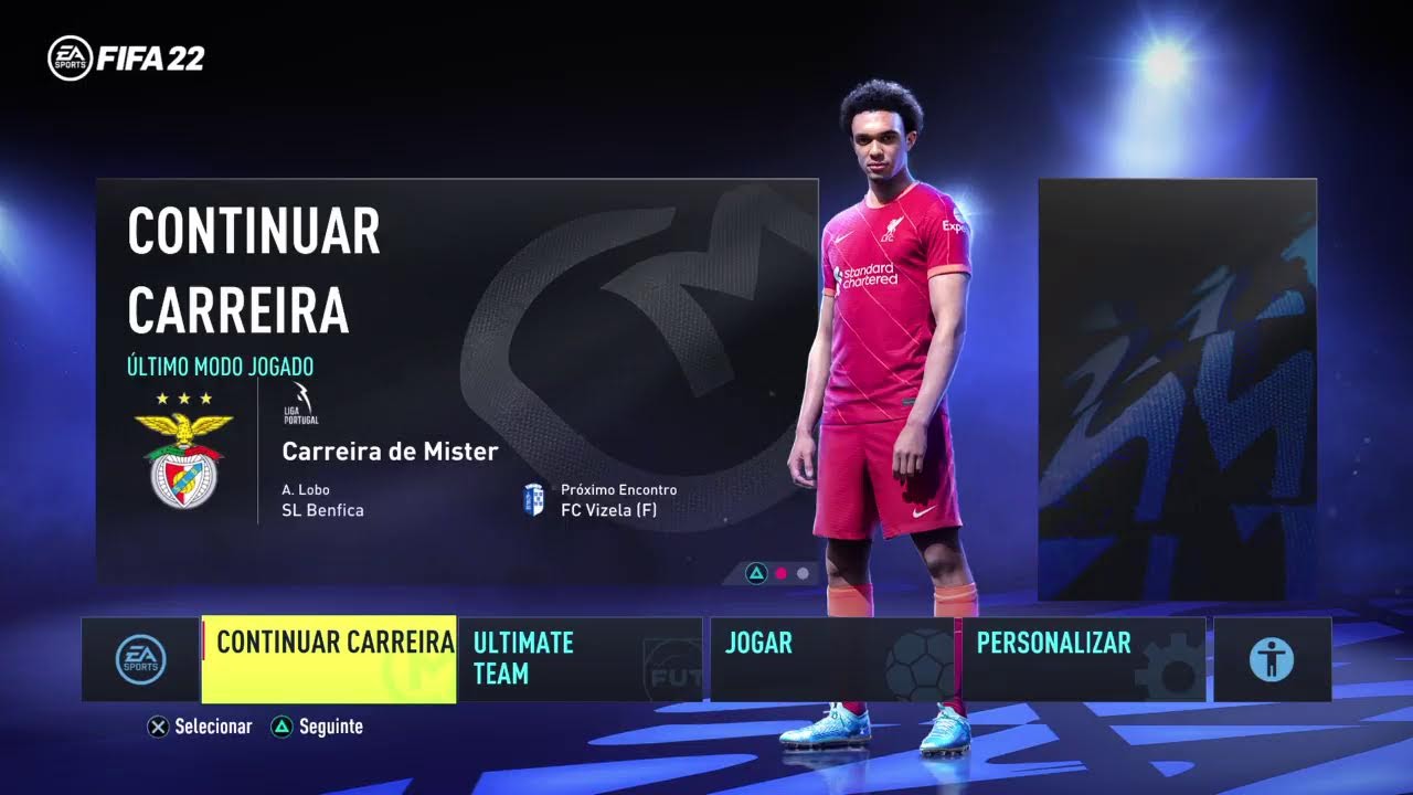 modo carreira de treinador no benfica - fifa 22